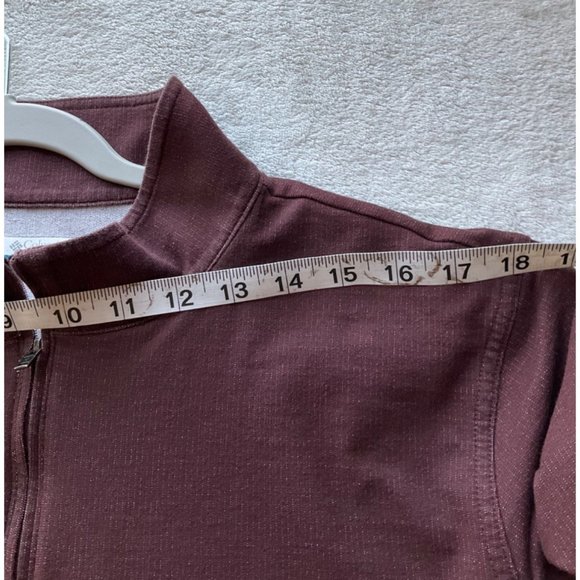Columbia Mens Sz.XL 1/4 Zip Sweatshirt Dark Red Omni wick Cotton bld - Picture 4 of 9